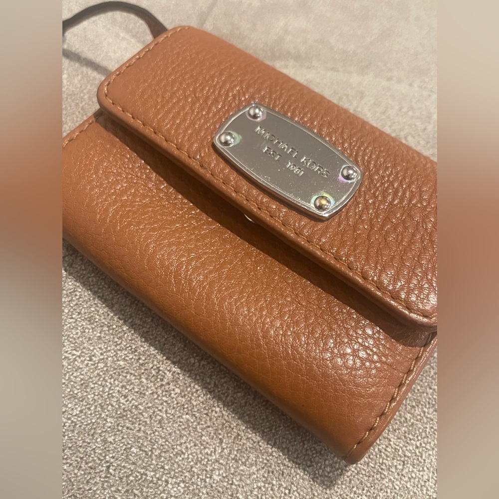 Michael Kors Leather Flap Coin Purse